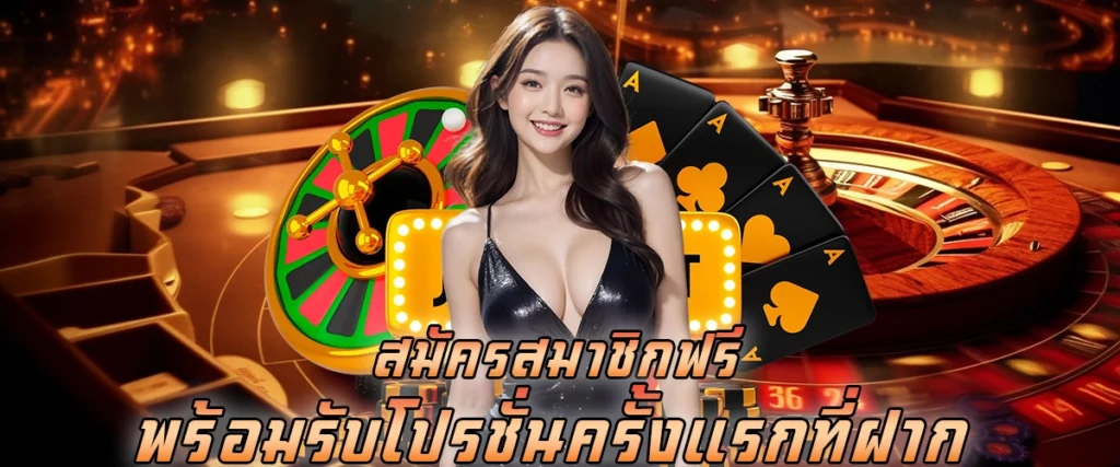 สมัครสมาชิกฟรี พร้อมรับโปรชั่น ครั้งแรกที่ฝาก